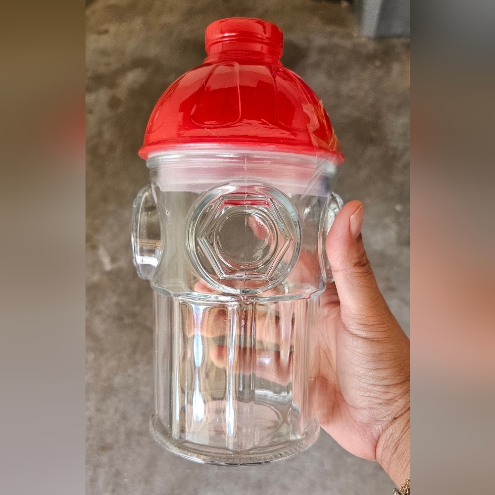 Bulleye's Playground Fire Hydrant Glass Jar